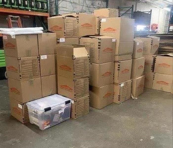 boxes in the warehouse